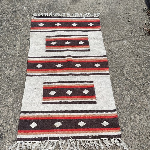 Vintage antique cotton carpet - antique,