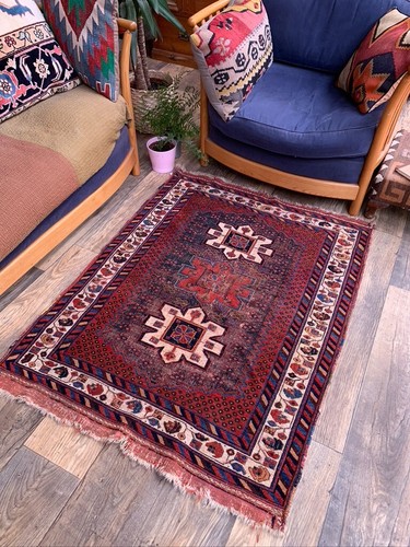 Vintage tribal rug 130x97 - 130x97, cm