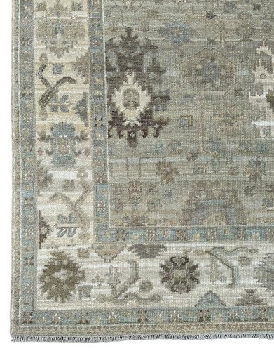 Handmade oushak rug muted - rug,