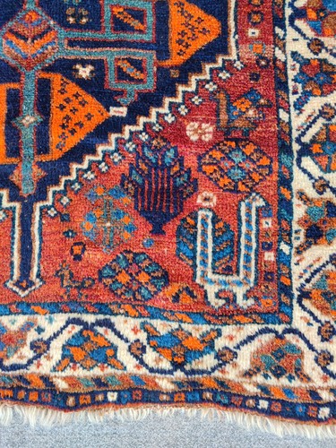Coral antique rug - coral, 3x5,