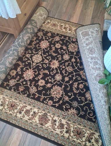 Traditional rug black - traditional,