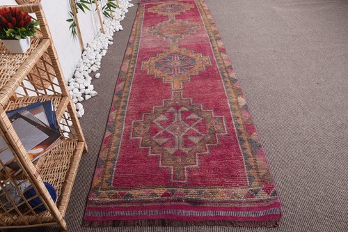 Vintage turkish rug runner - turkish,