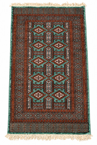 Handwoven bokhara rug silk - handwoven,