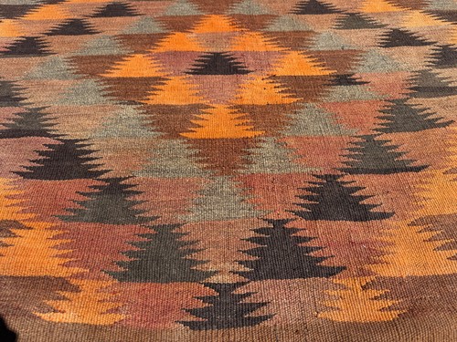 7x10 turkish kilim rug vintage - kilim,