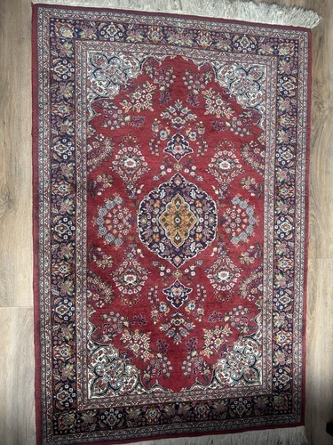 Turkish wool rug hand - wool, knotted