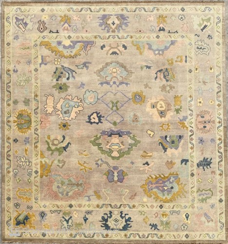 Handmade oushak rug muted - oushak,